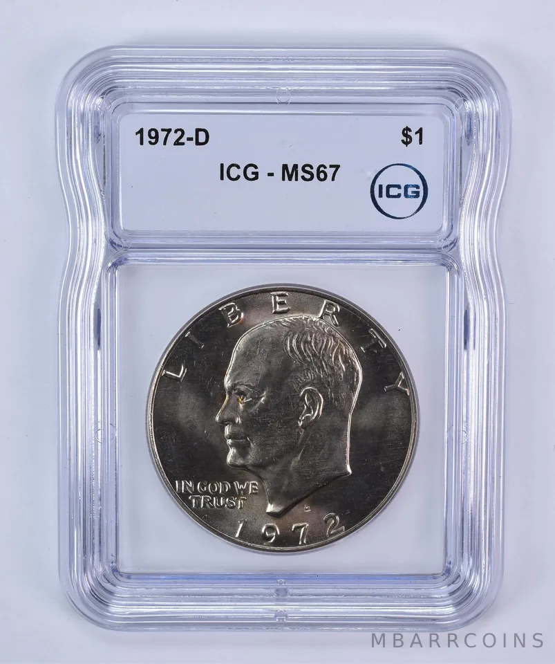 1972-D Eisenhower $1 MS67 ICG