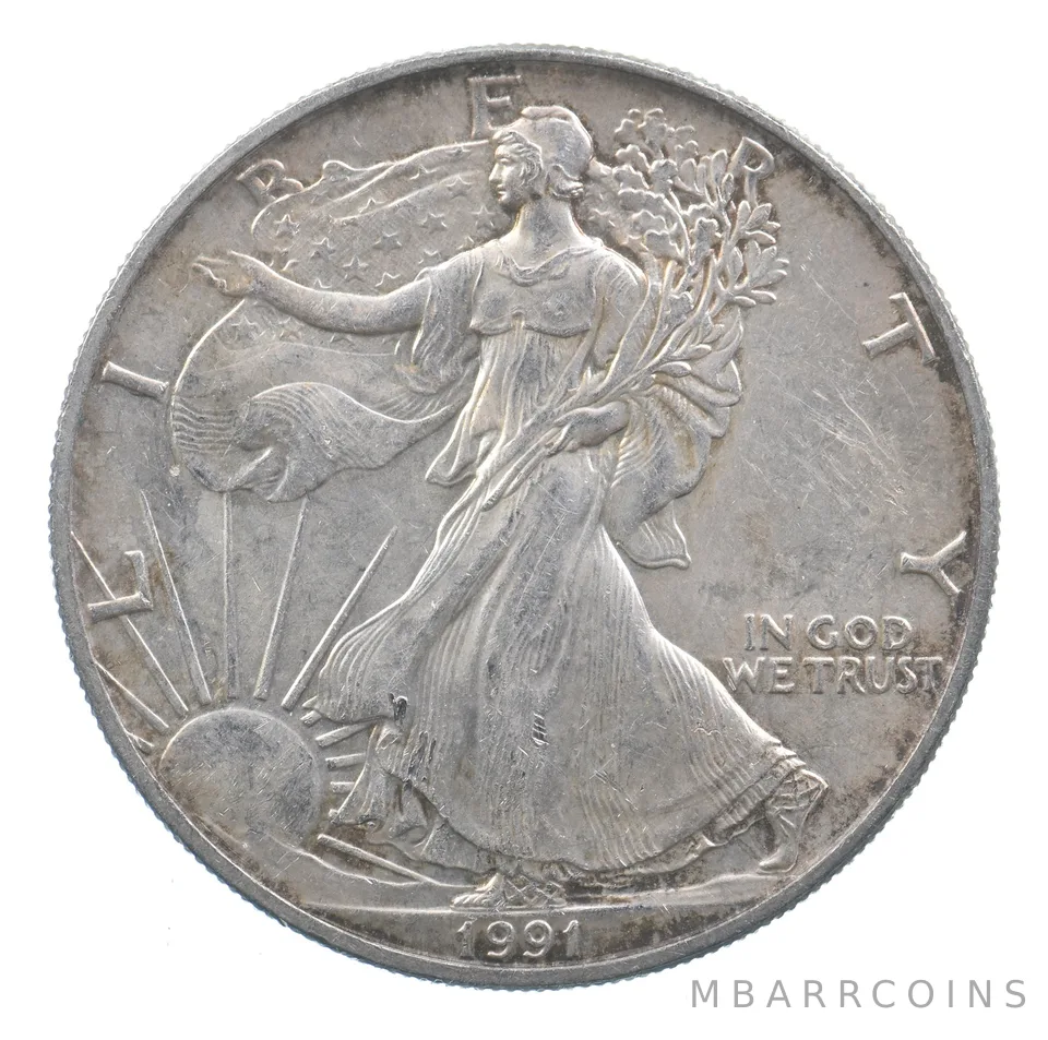 Better Date 1991 American Silver Eagle 1 Troy Oz .999 Fine Silver *613