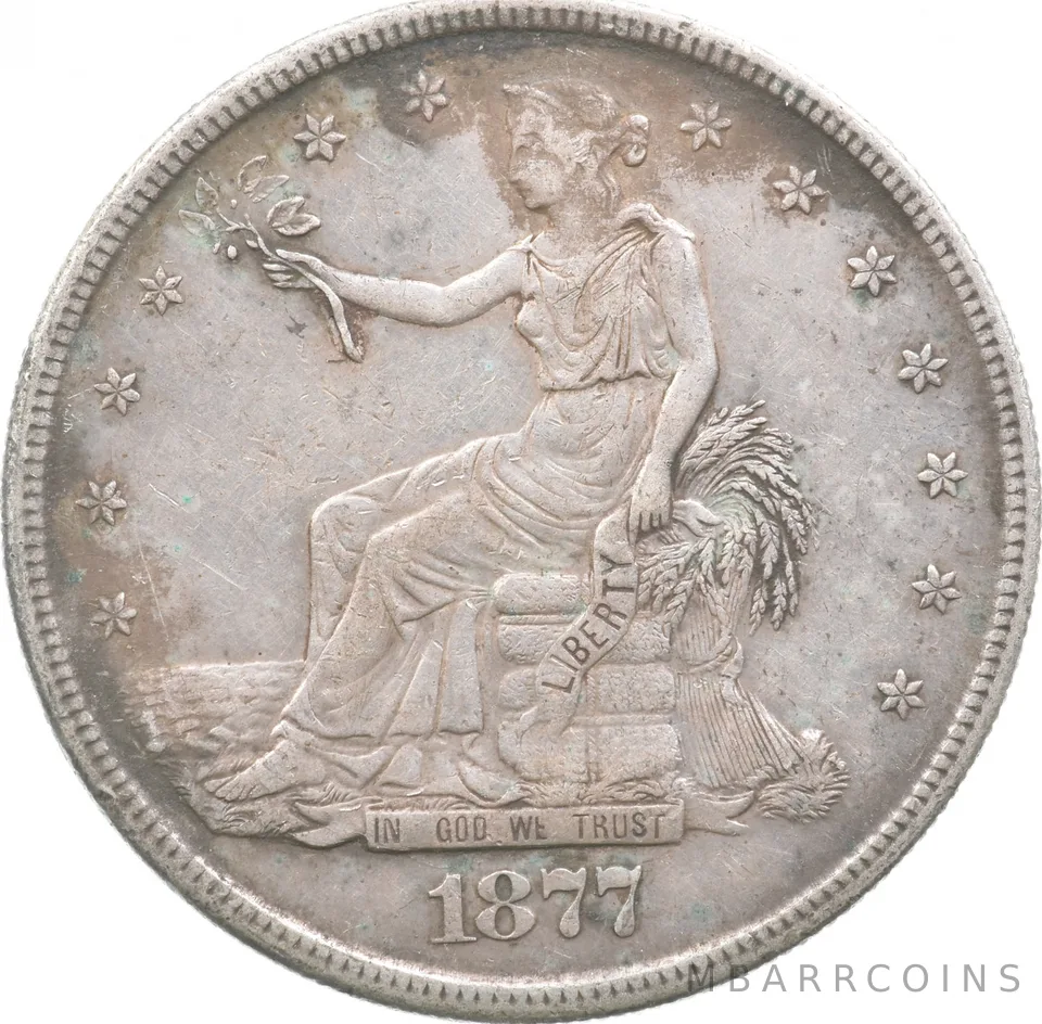 1877-S Seated Liberty Trade Dollar a4585