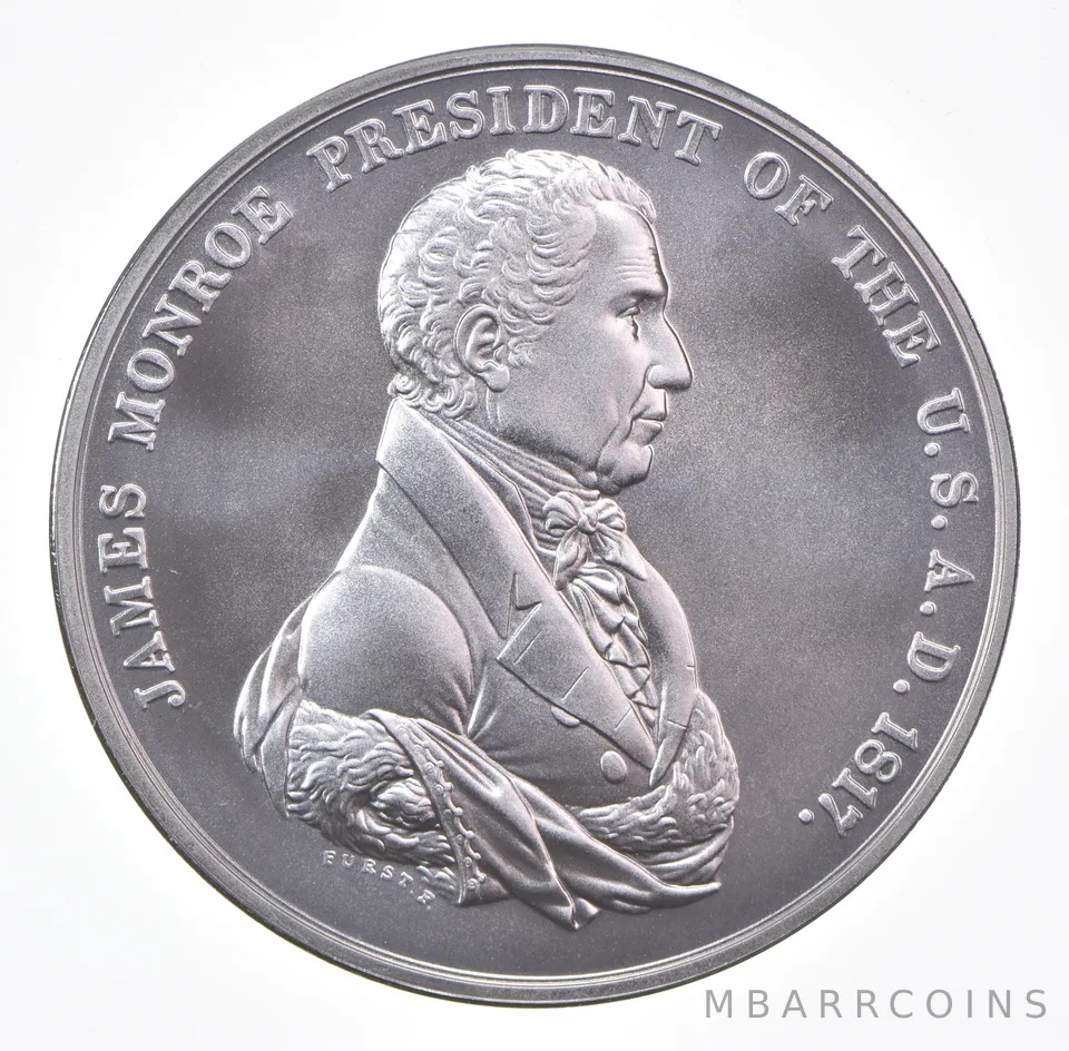 (2019) James Monroe 1817 US Mint Silver Presidential Medal 1 Oz