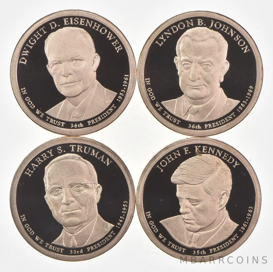 2015 Presidential $1 From Proof Set TRUMAN Eisenhower Kennedy Johnson No Case