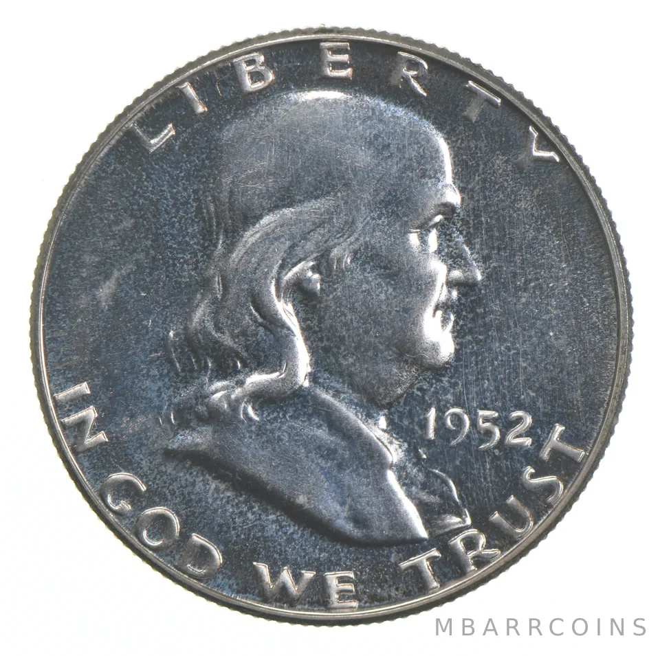 1952 Proof Franklin Half Dollar 90% Silver