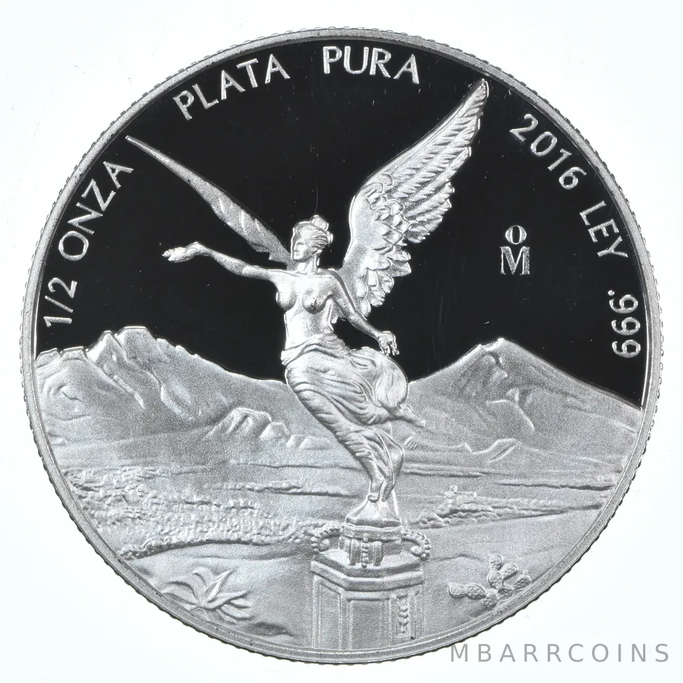 2016 Mo Mexico 1/2 Onza Libertad Silver Proof
