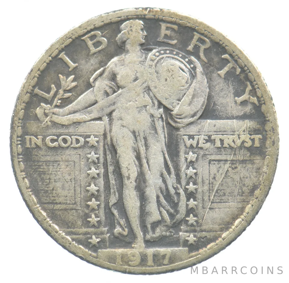 1917 Standing Liberty Quarter Type 2 *4774