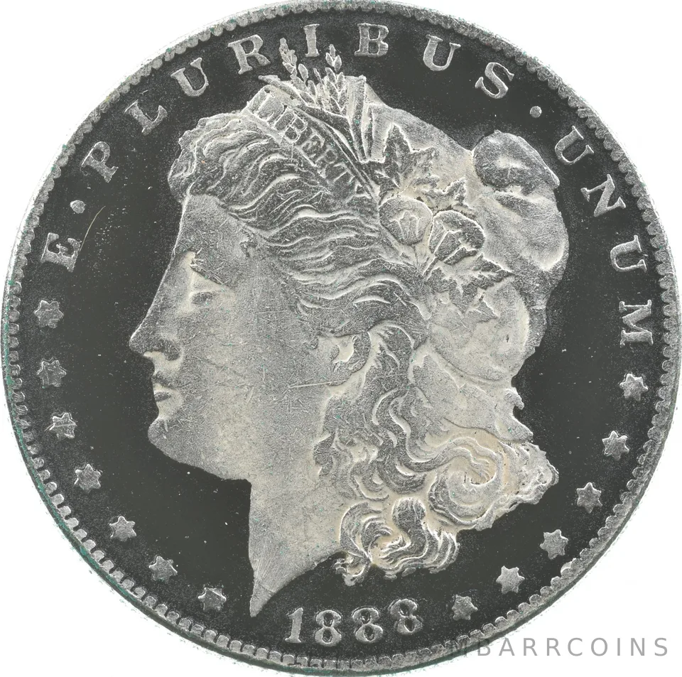 1888-S Morgan Silver Dollar Colorized - Hand Painted *0473