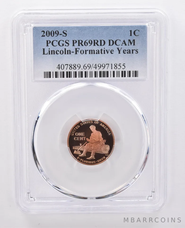 2009-S Lincoln Memorial Cent Formative Years PR69 RD DCAM PCGS Nice Tone *0106