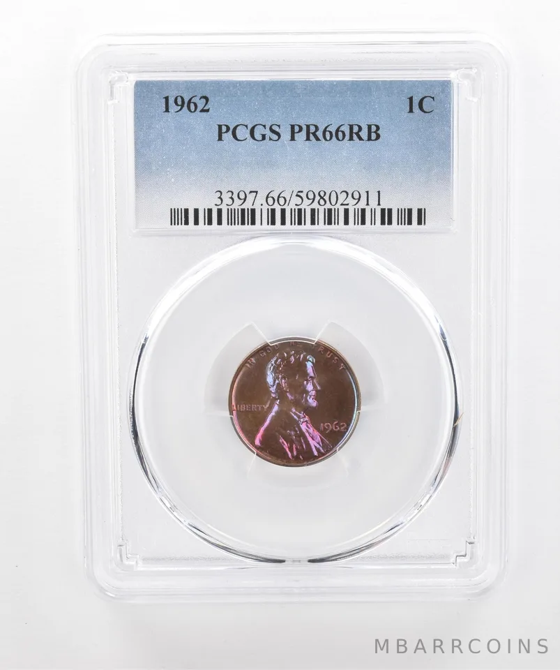 1962 Lincoln Memorial Cent PR66 RB PCGS Beautiful Tone *3030