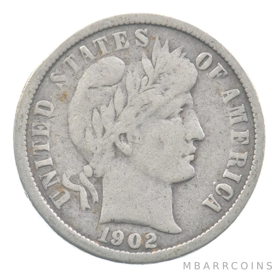 1902-O Barber Dime *9342