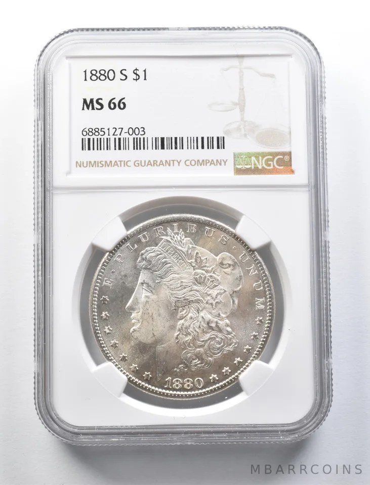1880-S Morgan Silver Dollar MS66 NGC *0983