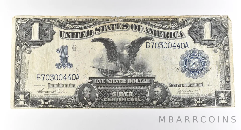1899 $1 Silver Certificate Large Note Blue Seal *2866