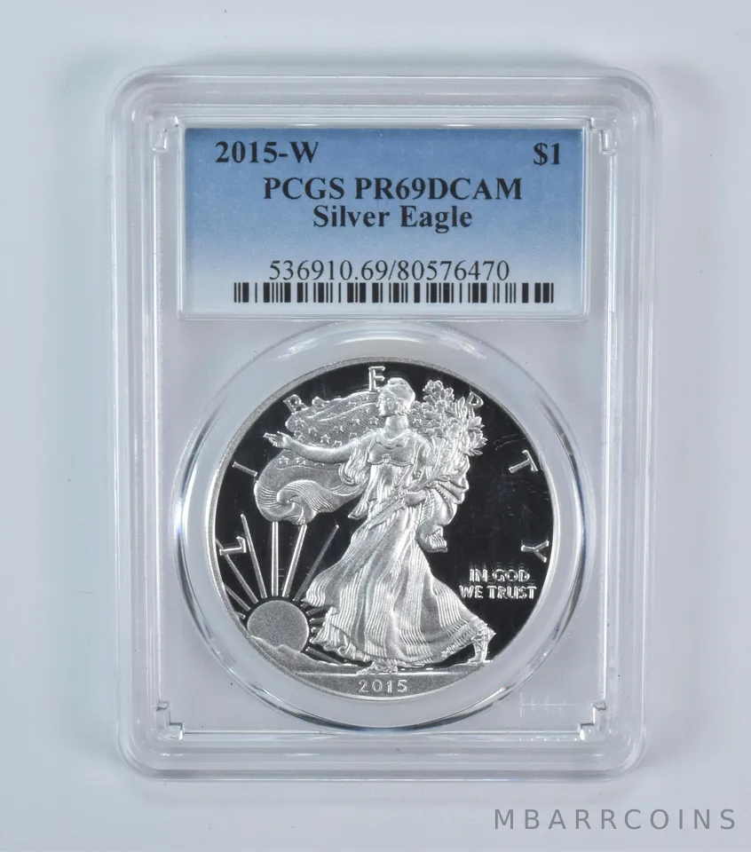 2015-W American Silver Eagle PR69 DCAM PCGS Blue Label