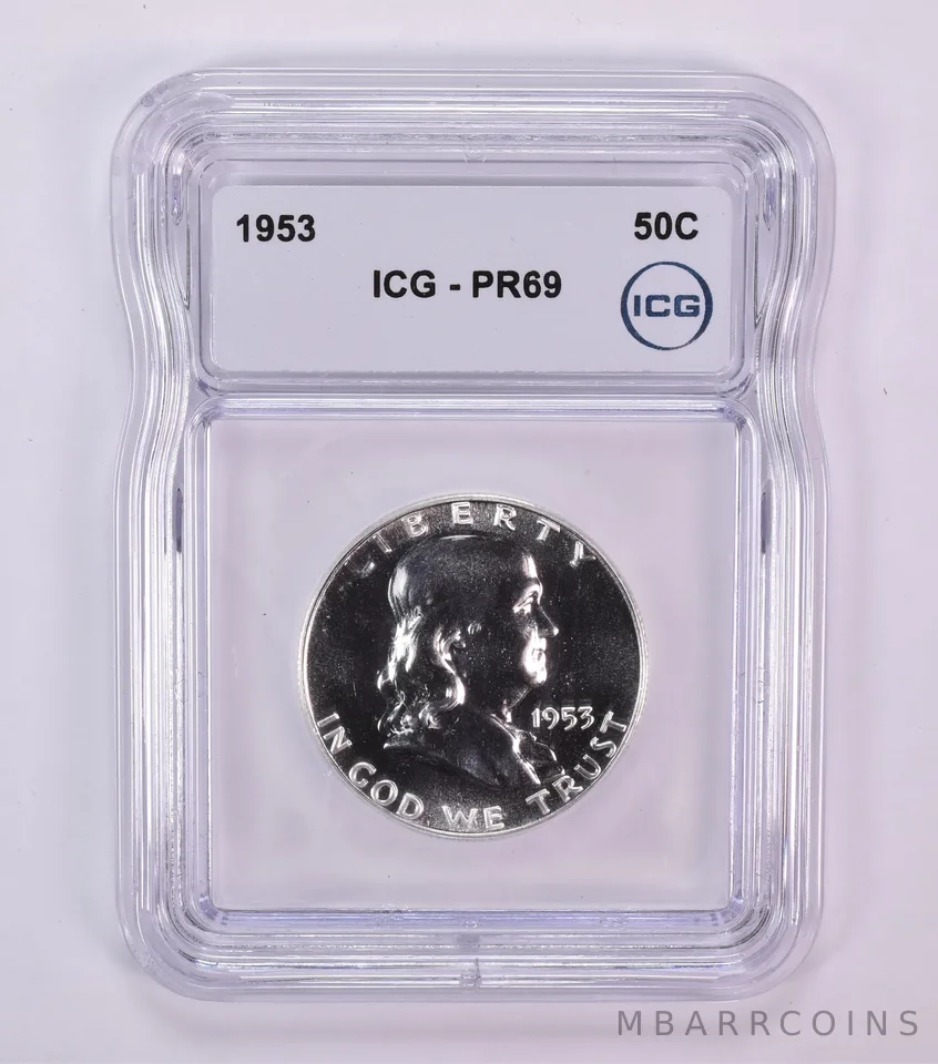 1953 Franklin Half Dollar PR69 ICG