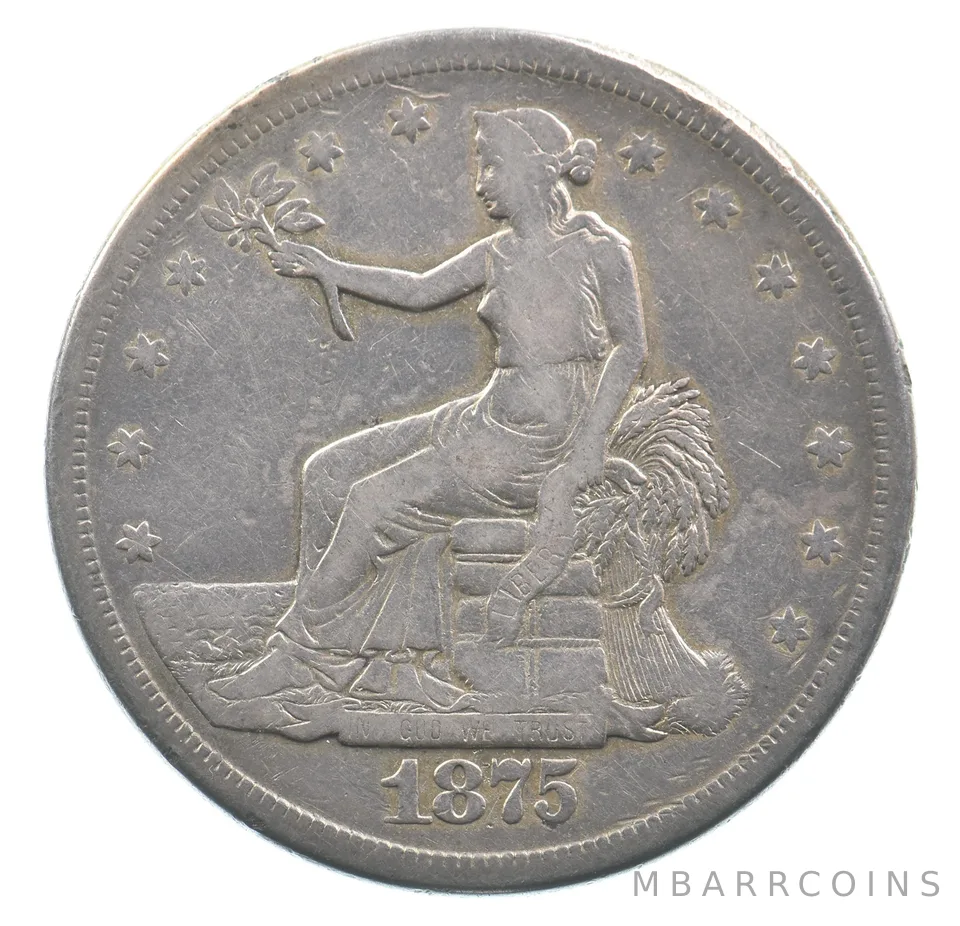 1875-S Seated Liberty Trade Dollar *4386