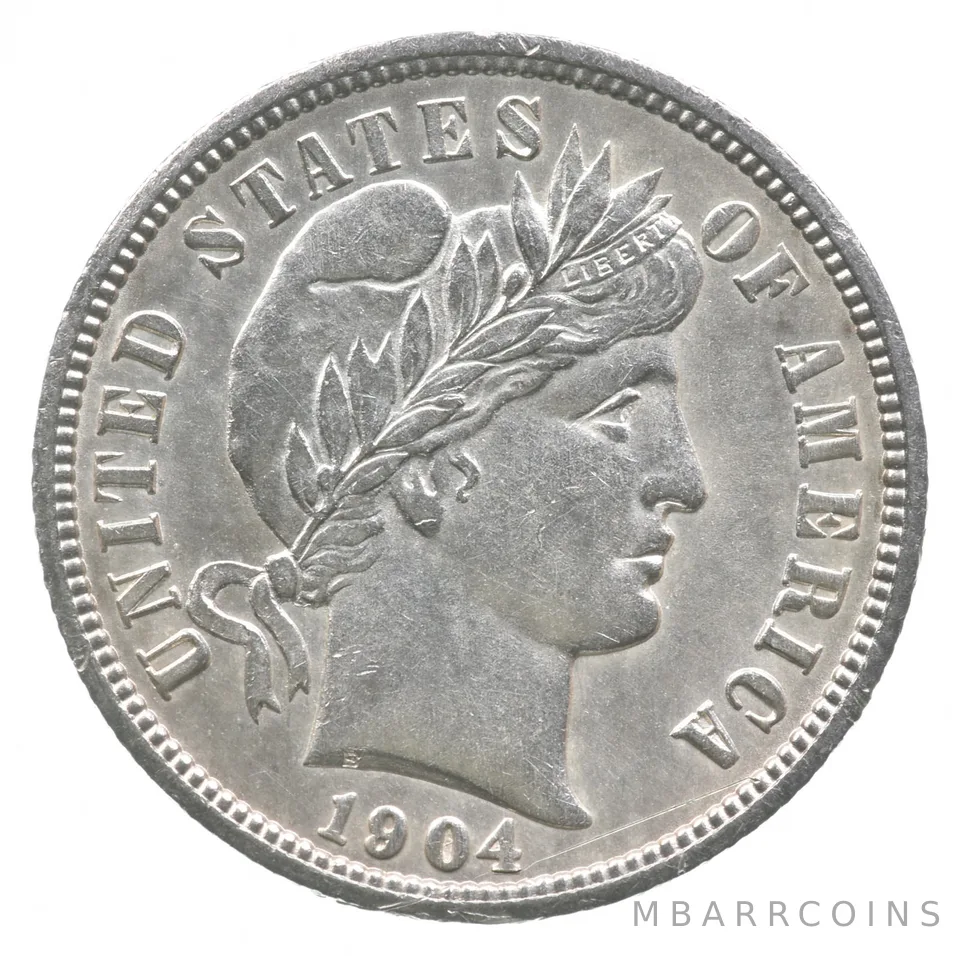 1904 Barber Dime *8332