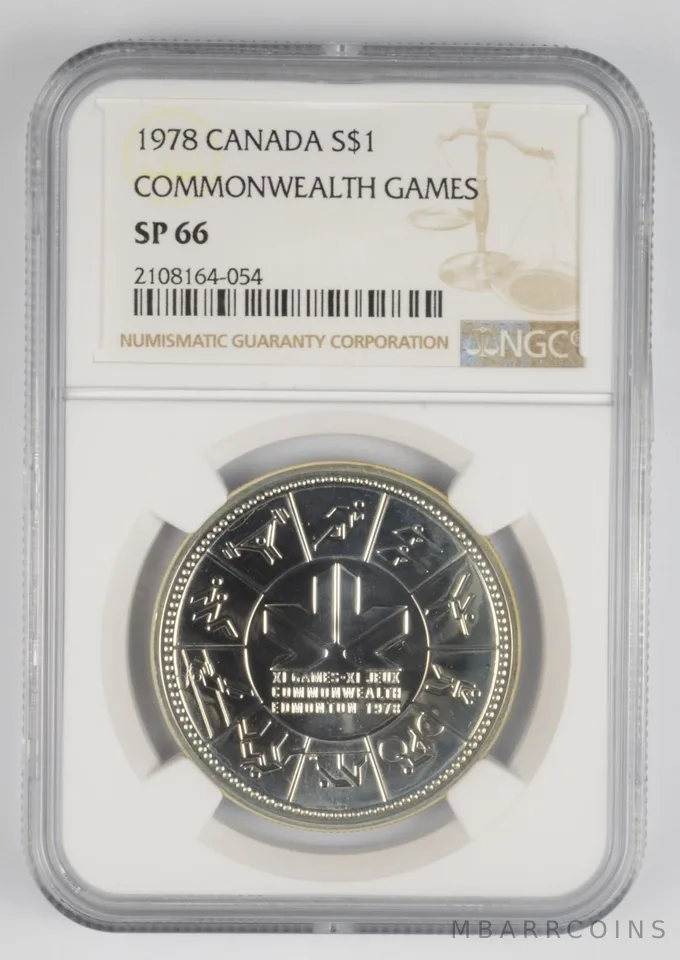SP66 1978 Canada 1 Dollar - Commonwealth Games - Graded NGC a1087
