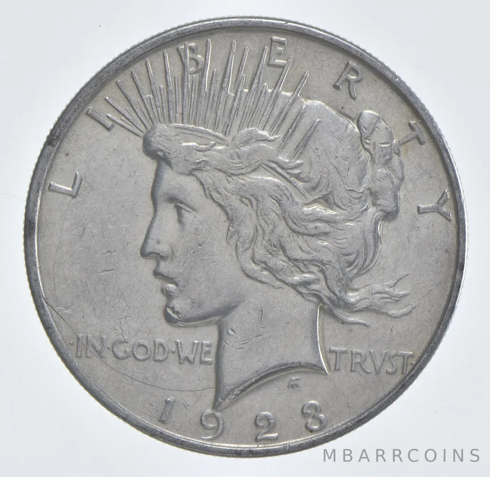Better - 1923-D Peace Silver Dollar - 90% US Coin *638