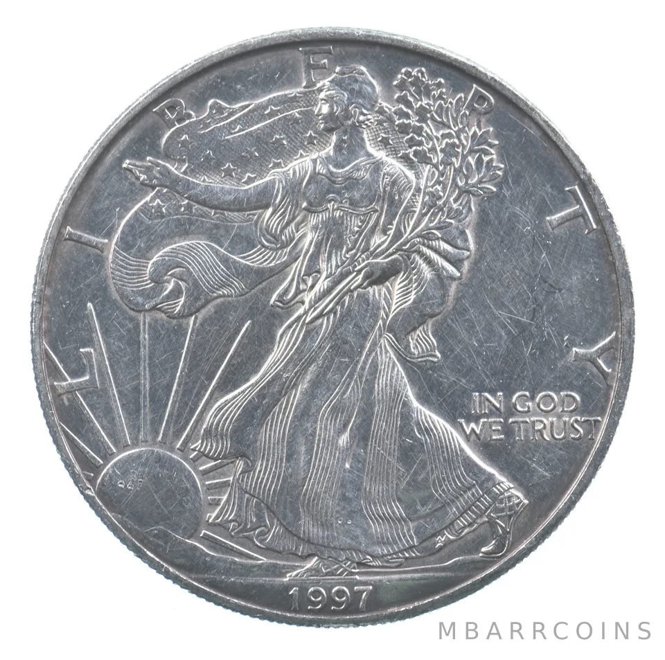 Better Date 1997 American Silver Eagle 1 Troy Oz .999 Fine Silver *827