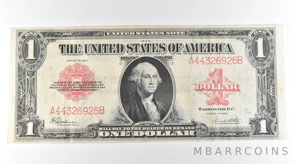 1923 $1 Legal Tender Large Note Red Seal *3059