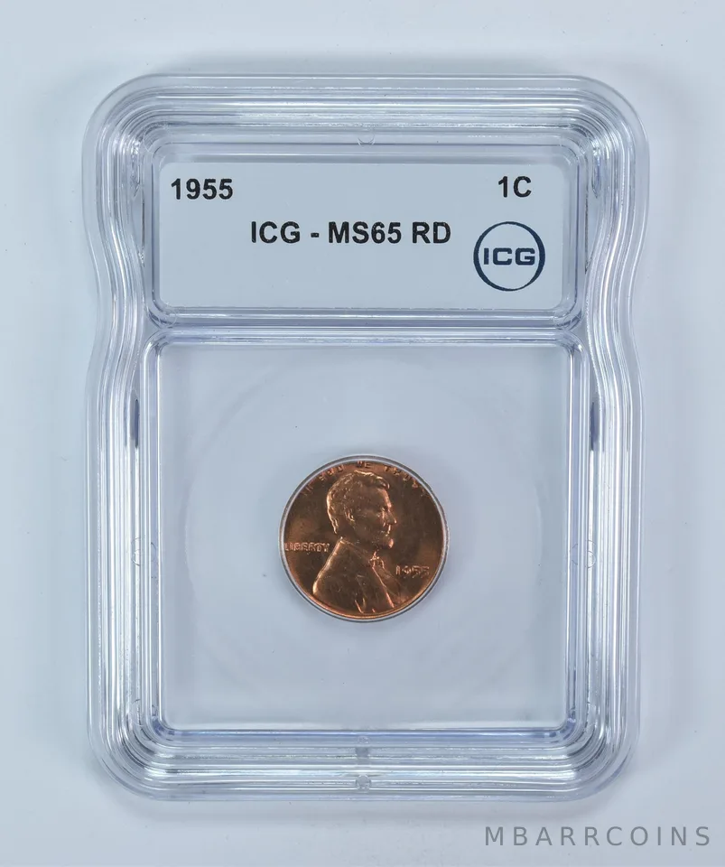 1955 Lincoln Wheat Cent MS65 RD ICG