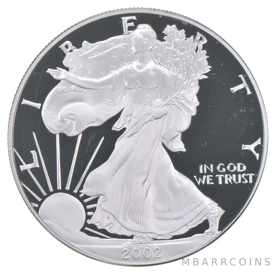 2002-W American Silver Eagle Proof Coin 1 Oz