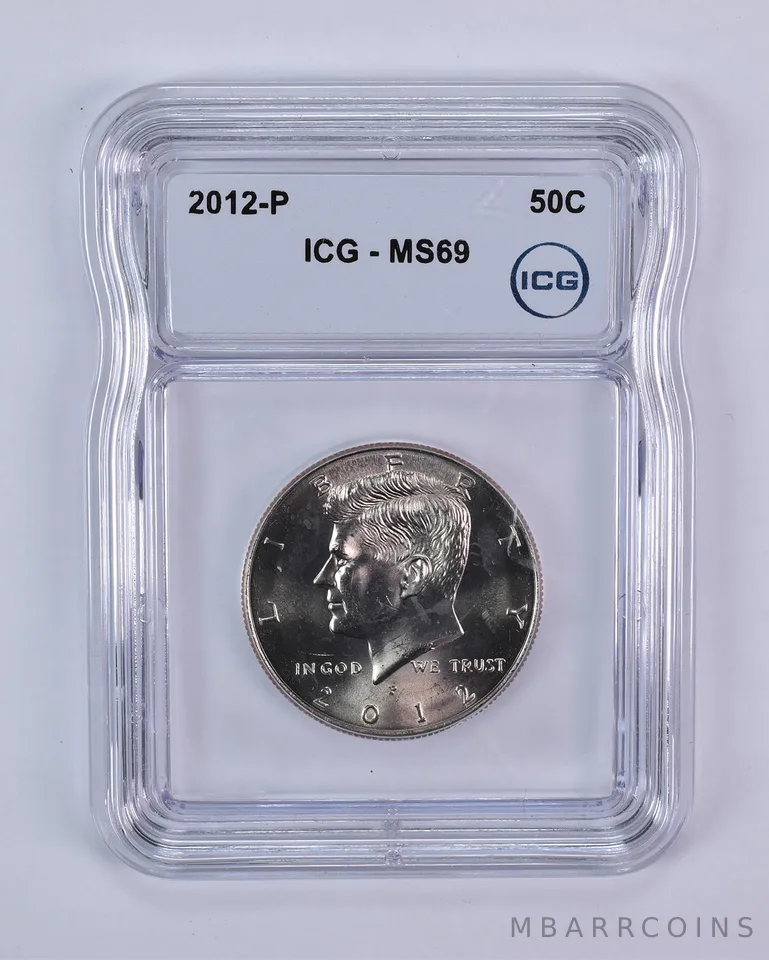 2012-P Kennedy Half Dollar MS69 ICG