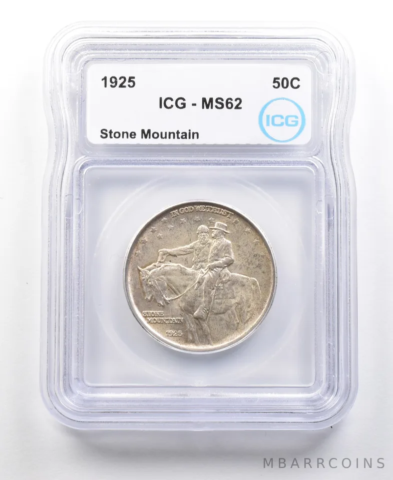 1925 Stone Mountain Commemorative Half Dollar MS62 ICG *4419