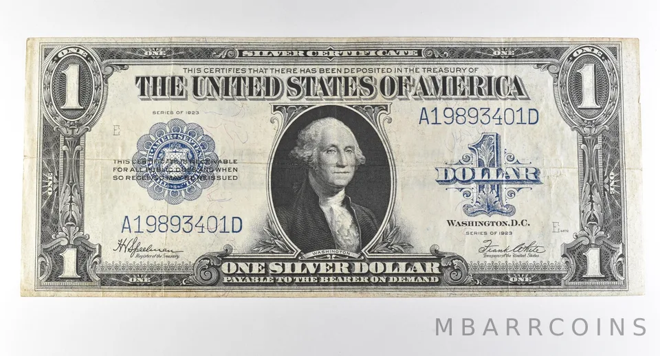 1923 $1 Silver Certificate Large Note Blue Seal *3003