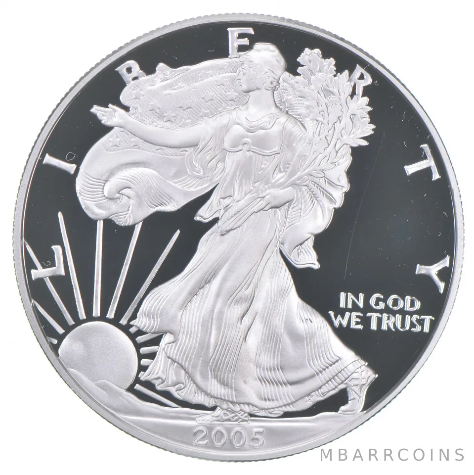 2005-W American Silver Eagle Proof Coin 1 Oz