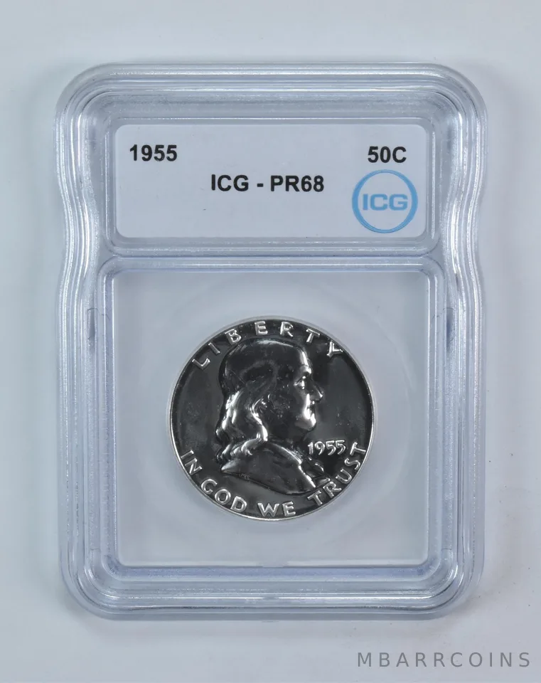 1955 Franklin Half Dollar PR68 ICG