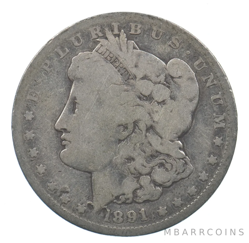 Early - 1891-O Morgan Silver Dollar - 90% US Coin *863