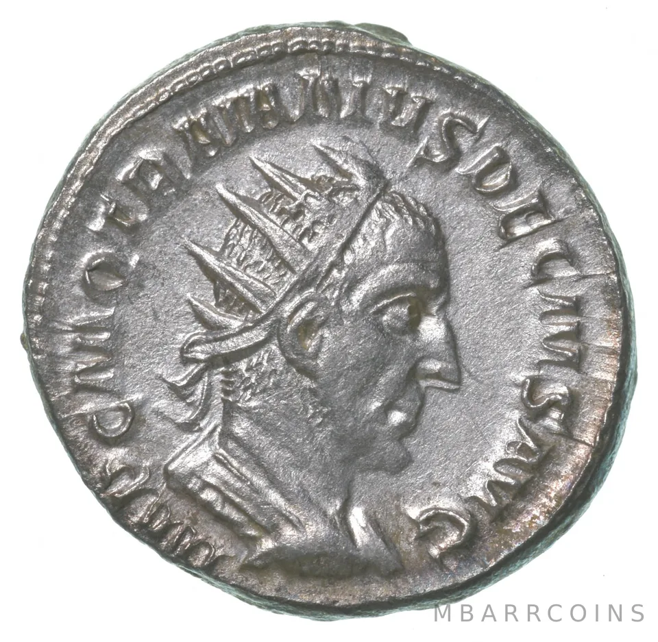 249-250 AD Ancient Roman Antoninianus - Victoria - Trajan Decius a4993