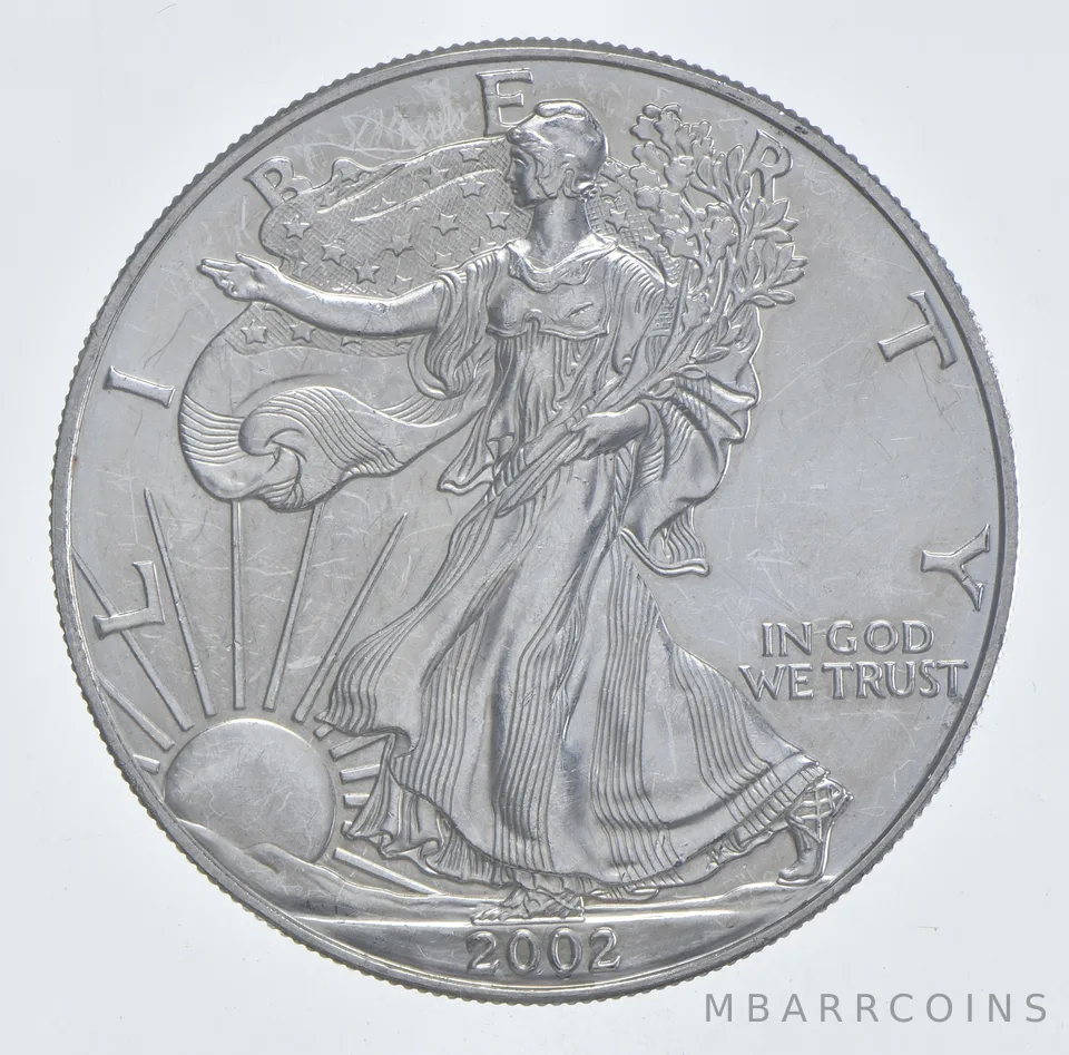 Better Date 2002 American Silver Eagle 1 Troy Oz .999 Fine Silver *494