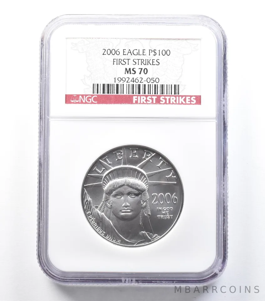 2006 $100 American Platinum Eagle 1 Oz Platinum First Strikes MS70 NGC *1426