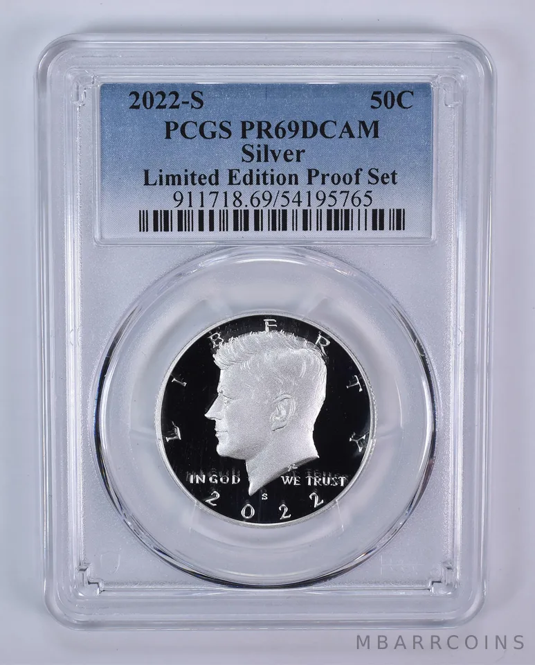 2022-S Kennedy Half Dollar Silver Limited Edition Set PR69 DCAM PCGS