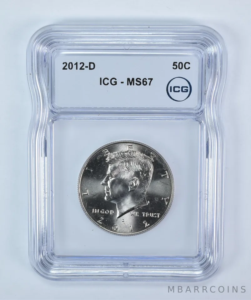 2012-D Kennedy Half Dollar MS67 ICG
