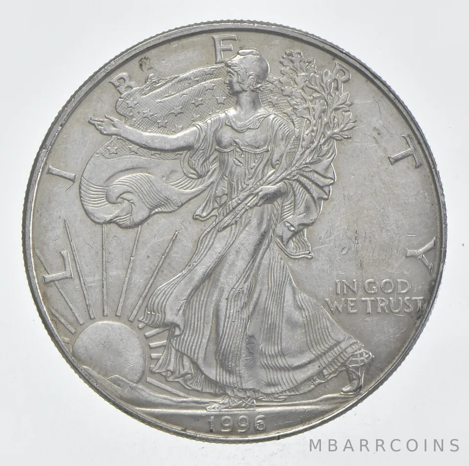 Rarest 1996 American Silver Eagle - Key Date - Rare LOW MINTAGE *347