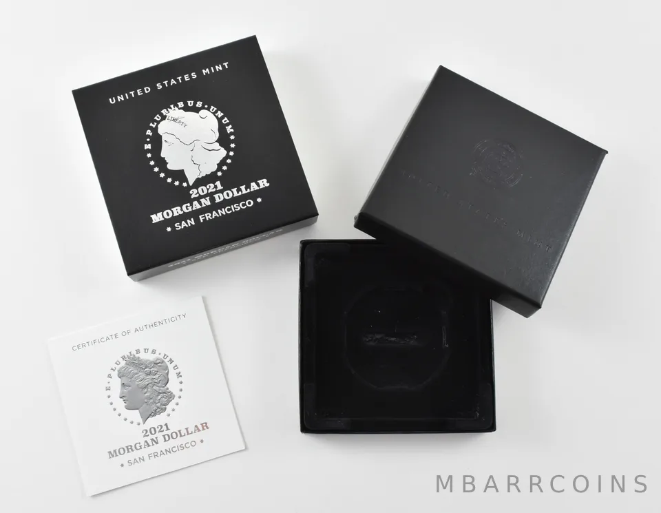 OGP 2021-S Morgan Silver Dollar - San Fran BOX & COA - NO COIN