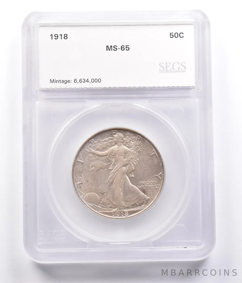 1918 Walking Liberty Half Dollar *1659