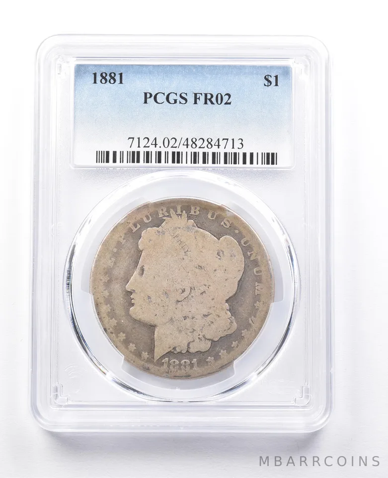 FR02 1881 Morgan Silver Dollar PCGS Low Ball *3809