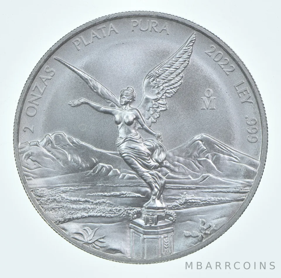 2022 Mo Mexico 2 Onza Silver Libertad