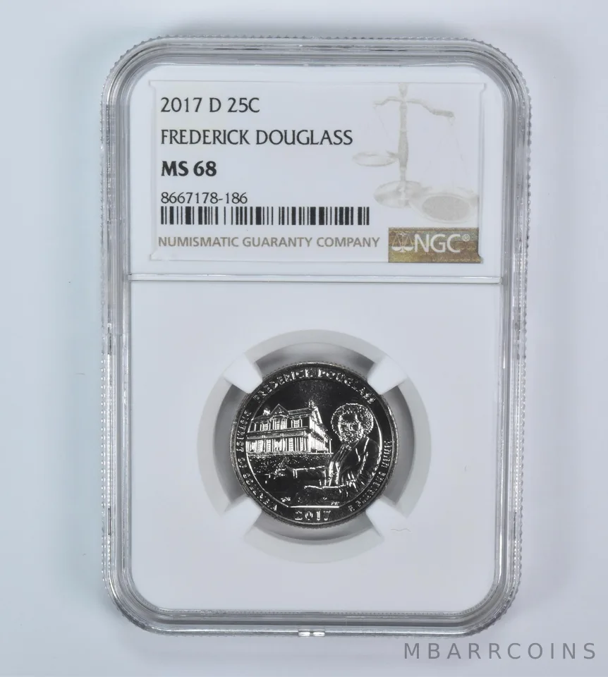 2017-D Washington Quarter ATB Frederick Douglass MS68 NGC
