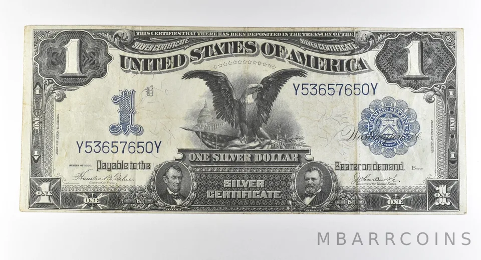 1899 $1 Silver Certificate Large Note Blue Seal *2838