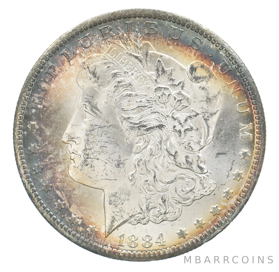 1884-CC Morgan Silver Dollar Beautiful Tone *5169