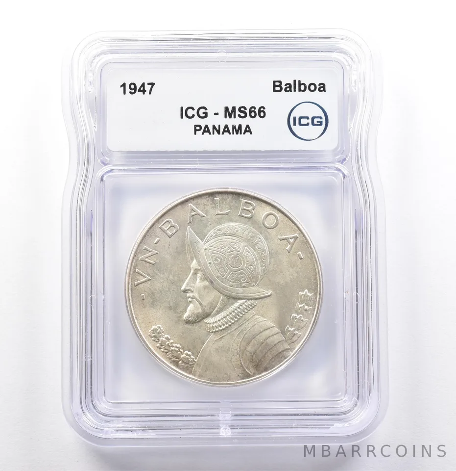 1947 Panama Balboa MS66 ICG *9864