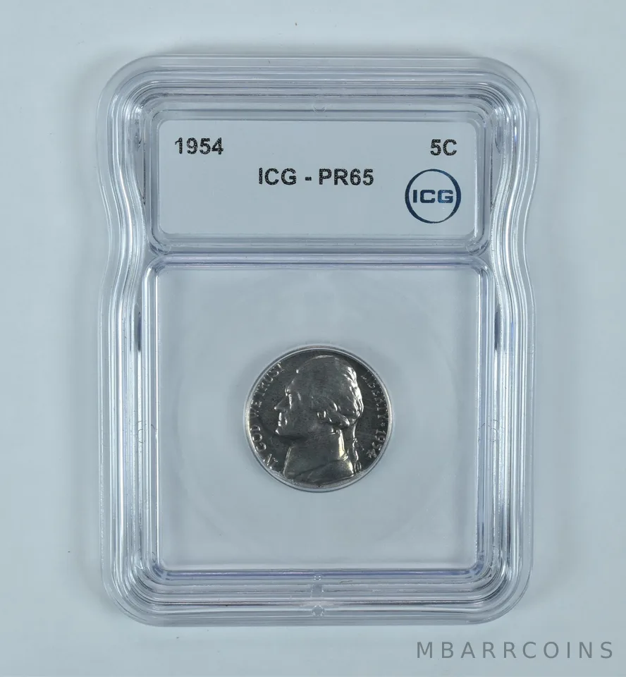 1954 Jefferson Nickel PR65 ICG