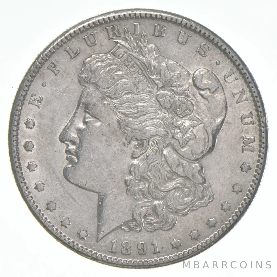 AU+ 1891-S Morgan Silver Dollar (1 coin)