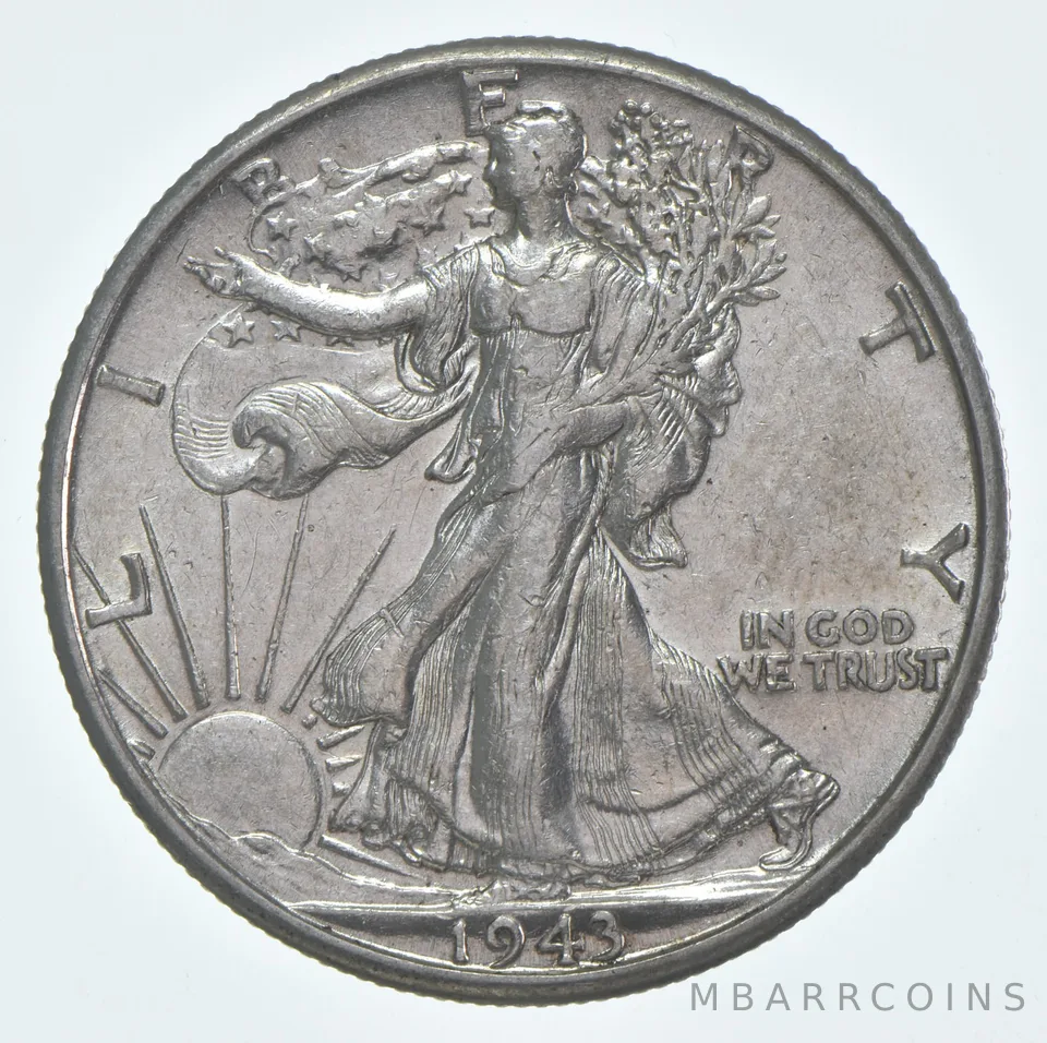 CHAU 1943-D Walking Liberty Half Dollar Choice AU 90% Silver (1pc)