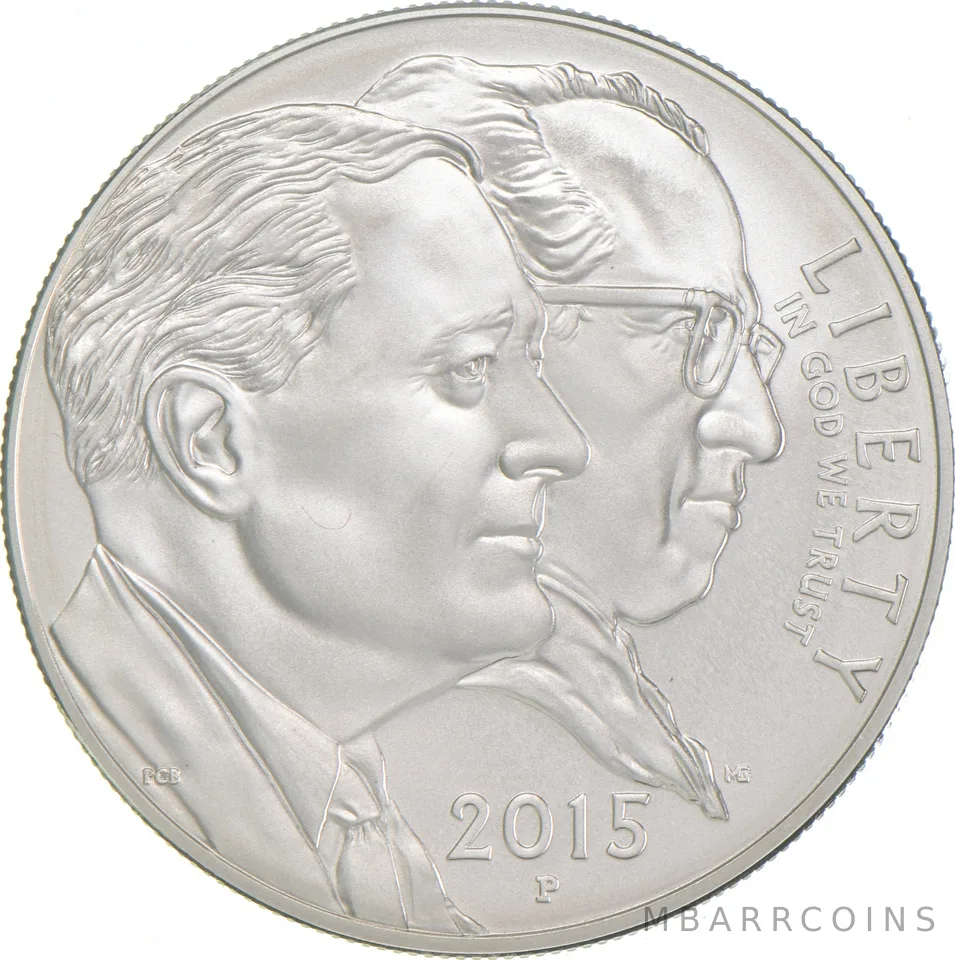 2015-P Unc March of Dimes Commemorative Silver Dollar $1