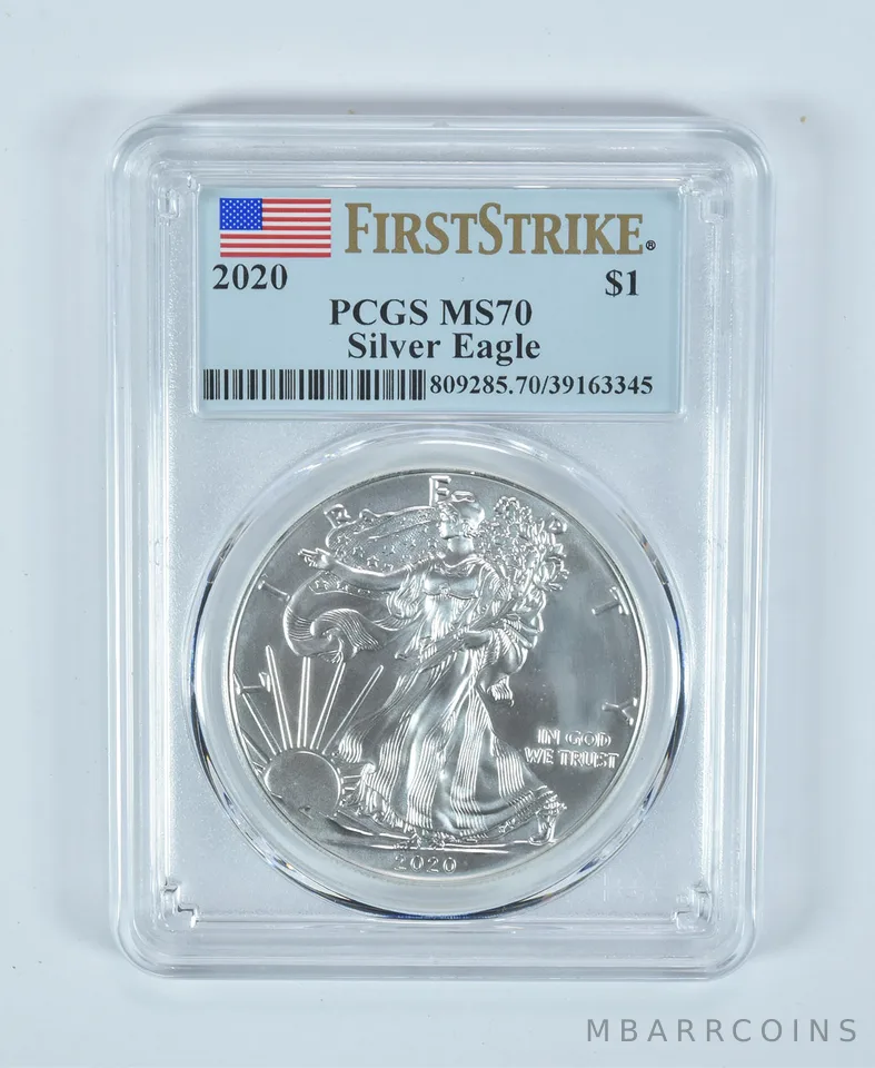 2020 American Silver Eagle First Strike MS70 PCGS