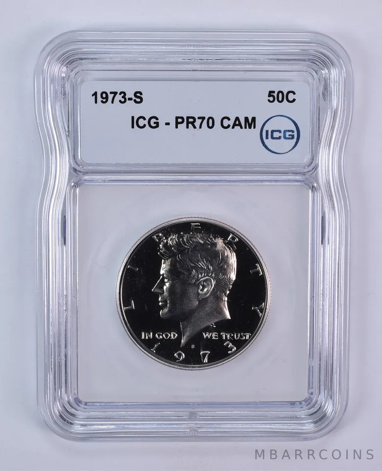 1973-S Kennedy Half Dollar PR70 CAM ICG
